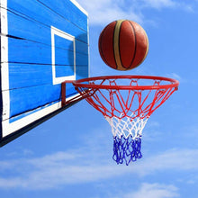 Load image into Gallery viewer, 6 Mm Basketball Rim Mesh Net Durable Basketball Net Net Mesh Standard Goal Nylon Hoop Rims Duty Rim Fits Heavy Basketball Q4N0
